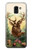 S2841 Vintage Reindeer Christmas Etui Coque Housse pour Samsung Galaxy J6 (2018)