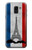 S2859 Vintage France Flag Eiffel Tower Etui Coque Housse pour Samsung Galaxy J6 (2018)