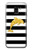 S2882 Black and White Striped Gold Dolphin Etui Coque Housse pour Samsung Galaxy J6 (2018)