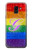 S2899 Rainbow LGBT Gay Pride Flag Etui Coque Housse pour Samsung Galaxy J6 (2018)