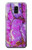 S2907 Purple Turquoise Stone Etui Coque Housse pour Samsung Galaxy J6 (2018)