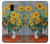 S2937 Claude Monet Bouquet of Sunflowers Etui Coque Housse pour Samsung Galaxy J6 (2018)