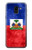 S3022 Haiti Flag Etui Coque Housse pour Samsung Galaxy J6 (2018)