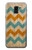 S3033 Vintage Wood Chevron Graphic Printed Etui Coque Housse pour Samsung Galaxy J6 (2018)