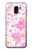 S3036 Pink Sweet Flower Flora Etui Coque Housse pour Samsung Galaxy J6 (2018)