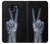 S3101 X-ray Peace Sign Fingers Etui Coque Housse pour Samsung Galaxy J6 (2018)