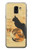S3229 Vintage Cat Poster Etui Coque Housse pour Samsung Galaxy J6 (2018)