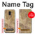 S3240 Pierre en marbre jaune Etui Coque Housse pour Samsung Galaxy J6 (2018)