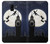 S3249 Peter Pan Fly Full Moon Night Etui Coque Housse pour Samsung Galaxy J6 (2018)