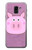 S3269 Pig Cartoon Etui Coque Housse pour Samsung Galaxy J6 (2018)