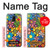 S3281 Motif coloré Hippie Fleurs Etui Coque Housse pour Samsung Galaxy J6 (2018)