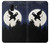 S3323 Flying Elephant Full Moon Night Etui Coque Housse pour Samsung Galaxy J6 (2018)