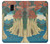 S3348 Utagawa Hiroshige The Monkey Bridge Etui Coque Housse pour Samsung Galaxy J6 (2018)