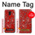 S3354 Rouge classique Bandana Etui Coque Housse pour Samsung Galaxy J6 (2018)