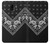 S3363 Bandana Black Pattern Etui Coque Housse pour Samsung Galaxy J6 (2018)