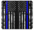 S3244 Thin Blue Line USA Etui Coque Housse pour iPhone 5 5S SE