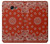 S3355 Bandana Red Pattern Etui Coque Housse pour Samsung Galaxy A5 (2017)