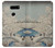 S3350 Utagawa Hiroshige Drum Bridge Yuhi Hill in Meguro Etui Coque Housse pour LG V30, LG V30 Plus, LG V30S ThinQ, LG V35, LG V35 ThinQ