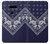 S3357 Navy Blue Bandana Pattern Etui Coque Housse pour LG V30, LG V30 Plus, LG V30S ThinQ, LG V35, LG V35 ThinQ