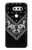S3363 Bandana Black Pattern Etui Coque Housse pour LG V30, LG V30 Plus, LG V30S ThinQ, LG V35, LG V35 ThinQ