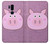 S3269 Pig Cartoon Etui Coque Housse pour LG G7 ThinQ