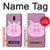 S3269 Porc Dessin animé Etui Coque Housse pour LG G7 ThinQ
