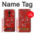 S3354 Rouge classique Bandana Etui Coque Housse pour OnePlus 6