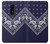 S3357 Navy Blue Bandana Pattern Etui Coque Housse pour OnePlus 6