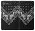 S3363 Bandana Black Pattern Etui Coque Housse pour Sony Xperia XZ1