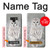S1566 Milou Blanc Chouette Chouette Etui Coque Housse pour Note 9 Samsung Galaxy Note9