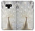 S1980 White Peacock Etui Coque Housse pour Note 9 Samsung Galaxy Note9