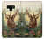 S2841 Vintage Reindeer Christmas Etui Coque Housse pour Note 9 Samsung Galaxy Note9