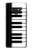 S3078 Black and White Piano Keyboard Etui Coque Housse pour Note 9 Samsung Galaxy Note9