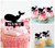 TA0673 Mer Profonde Whale Cupcake Toppers Acrylique De Mariage Joyeux anniversaire pour Gâteau Partie Décoration 10 Pièces