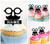 TA0674 Hipster Cupcake Toppers Acrylique De Mariage Joyeux anniversaire pour Gâteau Partie Décoration 10 Pièces