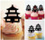 TA0680 Japan Buddhist Temple Cupcake Toppers Acrylique De Mariage Joyeux anniversaire pour Gâteau Partie Décoration 10 Pièces