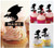 TA0692 Dragon volant Cupcake Toppers Acrylique De Mariage Joyeux anniversaire pour Gâteau Partie Décoration 10 Pièces