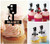 TA0702 Payphone Téléphone Cupcake Toppers Acrylique De Mariage Joyeux anniversaire pour Gâteau Partie Décoration 10 Pièces