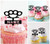 TA0703 Poing américain Cupcake Toppers Acrylique De Mariage Joyeux anniversaire pour Gâteau Partie Décoration 10 Pièces TA0703 Poing américain Cupcake Toppers Acrylique De Mariage Joyeux anniversaire pour Gâteau Partie Décoration 10 Pièces