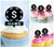 TA0708 Symbole du dollar Poker Piece Cupcake Toppers Acrylique De Mariage Joyeux anniversaire pour Gâteau Partie Décoration 10 Pièces