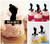 TA0722 Empreinte Cupcake Toppers Acrylique De Mariage Joyeux anniversaire pour Gâteau Partie Décoration 10 Pièces