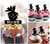 TA0737 Pomme de pin Cupcake Toppers Acrylique De Mariage Joyeux anniversaire pour Gâteau Partie Décoration 10 Pièces