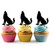 TA0749 Wolf Howling Cupcake Toppers Acrylique De Mariage Joyeux anniversaire pour Gâteau Partie Décoration 10 Pièces