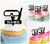TA0764 Lunettes de plongée Summer Beach Cupcake Toppers Acrylique De Mariage Joyeux anniversaire pour Gâteau Partie Décoration 10 Pièces