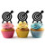 TA0767 Arrow Shoot Target Cupcake Toppers Acrylique De Mariage Joyeux anniversaire pour Gâteau Partie Décoration 10 Pièces