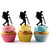 TA0795 Hiking Adventure Cupcake Toppers Acrylique De Mariage Joyeux anniversaire pour Gâteau Partie Décoration 10 Pièces