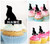TA0804 salon Chien Cupcake Toppers Acrylique De Mariage Joyeux anniversaire pour Gâteau Partie Décoration 10 Pièces