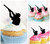 TA0811 Hunter Shoot Shotgun Cupcake Toppers Acrylique De Mariage Joyeux anniversaire pour Gâteau Partie Décoration 10 Pièces