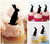 TA0820 Bunny Rabbit Cupcake Toppers Acrylique De Mariage Joyeux anniversaire pour Gâteau Partie Décoration 10 Pièces