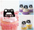 TA0849 Gamepad Jeu Vidéo Contrôleur Joystick Cupcake Toppers Acrylique De Mariage Joyeux anniversaire pour Gâteau Partie Décoration 10 Pièces